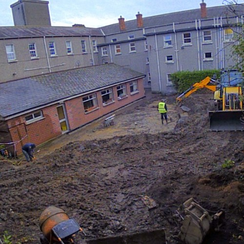 Construction of the Dementia Friendly Garden