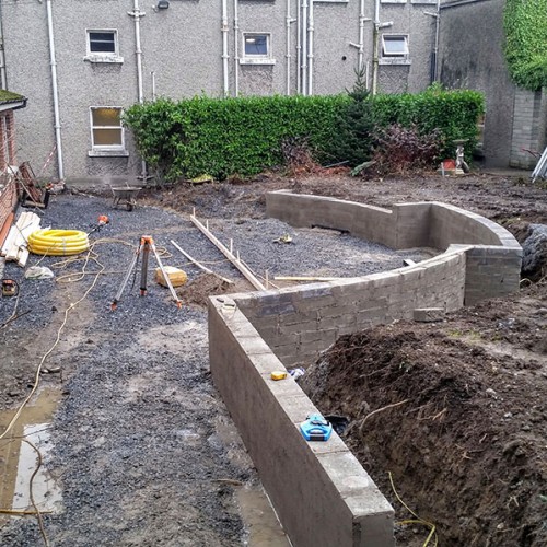 Construction of the Dementia Friendly Garden